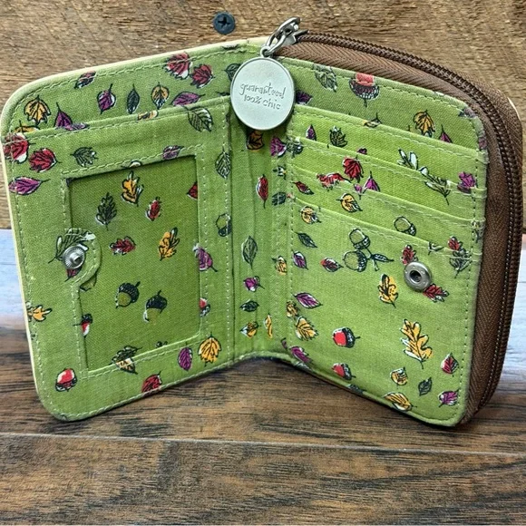 Jeffrey Fulvimari Nature Girl Bobbypin Wallet Zip/Snap - Picture 5 of 11